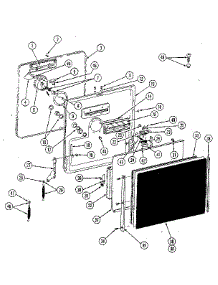 Door parts for Kenmore Dishwasher 198.85(1988) (19885(1988), 198 85(1988)) from AppliancePartsPros.com