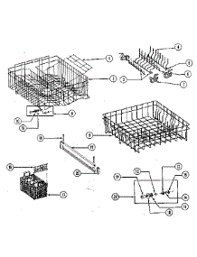 Tub Liner - Racks parts for Kenmore Dishwasher 198.85(1988) (19885(1988), 198 85(1988)) from AppliancePartsPros.com