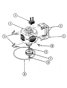 Motor Assembly - Motor parts for Kenmore Dishwasher 198.85(1988) (19885(1988), 198 85(1988)) from AppliancePartsPros.com