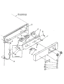 Escutcheon And Control Panel parts for Kenmore Ice Maker 198.887492 (198887492, 198 887492) from AppliancePartsPros.com