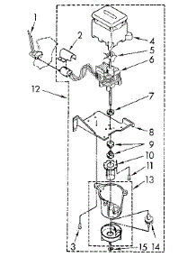 Pump parts for Kenmore Ice Maker 198.887492 (198887492, 198 887492) from AppliancePartsPros.com