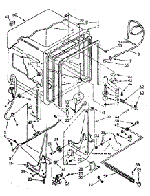 Tub parts for Kenmore Dishwasher 199.85 (1988) (19985 (1988), 199 85 (1988)) from AppliancePartsPros.com