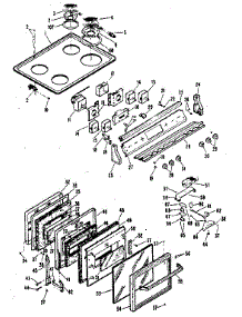 Cooktop And Door parts for Kenmore Range 201.32 (1988) (20132 (1988), 201 32 (1988)) from AppliancePartsPros.com