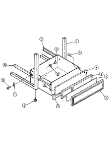 Drawer Assembly parts for Kenmore Range 202.15(1988) (20215(1988), 202 15(1988)) from AppliancePartsPros.com