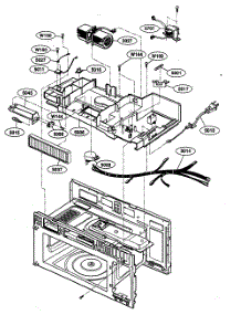 Interior Parts 2 parts for Kenmore Microwave 721.80802400 (72180802400, 721 80802400) from AppliancePartsPros.com