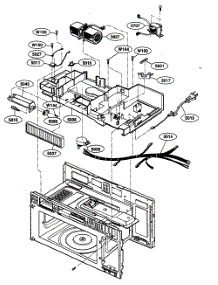Interior Parts 2 parts for Kenmore Microwave 721.80803400 (72180803400, 721 80803400) from AppliancePartsPros.com