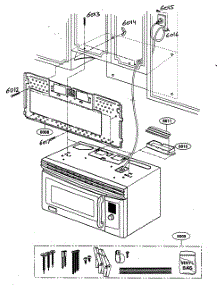 Installation Parts parts for Kenmore Microwave 721.80803400 (72180803400, 721 80803400) from AppliancePartsPros.com