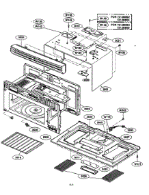 Oven Cavity Parts parts for Kenmore Microwave 721.80803400 (72180803400, 721 80803400) from AppliancePartsPros.com