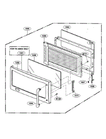 Door Parts parts for Kenmore Microwave 721.80803401 (72180803401, 721 80803401) from AppliancePartsPros.com
