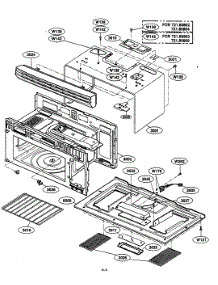 Oven Cavity Parts parts for Kenmore Microwave 721.80804400 (72180804400, 721 80804400) from AppliancePartsPros.com