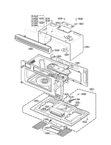 Oven Cavity Parts parts for Kenmore Microwave 721.80822500 (72180822500, 721 80822500) from AppliancePartsPros.com