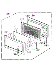Door Parts parts for Kenmore Microwave 721.80823500 (72180823500, 721 80823500) from AppliancePartsPros.com