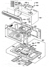 Oven Parts parts for Kenmore Microwave 721.80824500 (72180824500, 721 80824500) from AppliancePartsPros.com