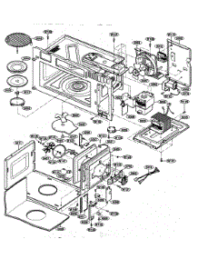 Interior Parts 1 parts for Kenmore Microwave 721.80824500 (72180824500, 721 80824500) from AppliancePartsPros.com