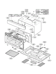 Oven Cavity Parts parts for Kenmore Microwave 721.80833500 (72180833500, 721 80833500) from AppliancePartsPros.com