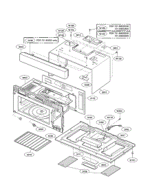 Oven Cavity parts for Kenmore Microwave 721.80834500 (72180834500, 721 80834500) from AppliancePartsPros.com
