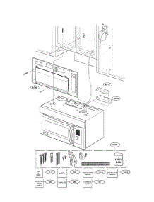 Installation Parts parts for Kenmore Microwave 721.80834500 (72180834500, 721 80834500) from AppliancePartsPros.com