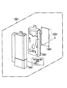 Controller parts for Kenmore Microwave 721.80863400 (72180863400, 721 80863400) from AppliancePartsPros.com
