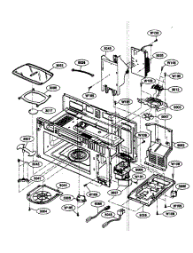 Interior I parts for Kenmore Microwave 721.80863400 (72180863400, 721 80863400) from AppliancePartsPros.com