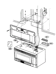 Installation parts for Kenmore Microwave 721.80863400 (72180863400, 721 80863400) from AppliancePartsPros.com