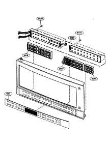 Control Panel parts for Kenmore Microwave 721.80863400 (72180863400, 721 80863400) from AppliancePartsPros.com
