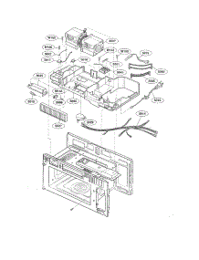 Interior Parts (Ii) parts for Kenmore Microwave 721.80864400 (72180864400, 721 80864400) from AppliancePartsPros.com
