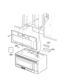 Installation Parts parts for Kenmore Microwave 721.80869400 (72180869400, 721 80869400) from AppliancePartsPros.com