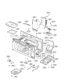 Interior Parts parts for Kenmore Microwave 721.80869400 (72180869400, 721 80869400) from AppliancePartsPros.com