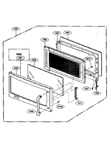 Door Parts parts for Kenmore Microwave 721.80882400 (72180882400, 721 80882400) from AppliancePartsPros.com