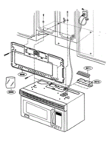 Installation Parts parts for Kenmore Microwave 721.80884400 (72180884400, 721 80884400) from AppliancePartsPros.com