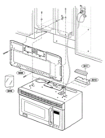 Installation parts for Kenmore Microwave 721.80889400 (72180889400, 721 80889400) from AppliancePartsPros.com