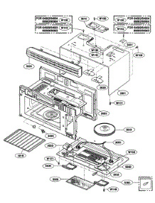 Oven Cavity parts for Kenmore Microwave 721.80889400 (72180889400, 721 80889400) from AppliancePartsPros.com