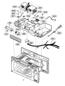 Interior 2 parts for Kenmore Microwave 721.80889400 (72180889400, 721 80889400) from AppliancePartsPros.com