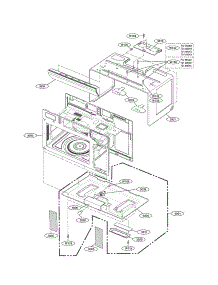 Oven Cavity parts for Kenmore Microwave 721.81043700 (72181043700, 721 81043700) from AppliancePartsPros.com