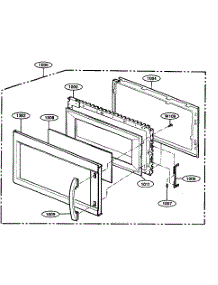 Door Assy parts for Kenmore Microwave 721.81622600 (72181622600, 721 81622600) from AppliancePartsPros.com