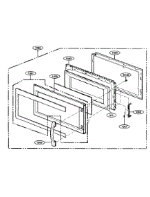 Door Assy parts for Kenmore Microwave 721.81623600 (72181623600, 721 81623600) from AppliancePartsPros.com