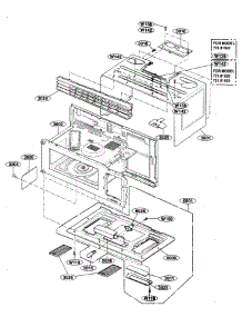 Oven Cavity parts for Kenmore Microwave 721.81623600 (72181623600, 721 81623600) from AppliancePartsPros.com