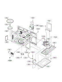 Interior Parts parts for Kenmore Microwave 721.85032010 (72185032010, 721 85032010) from AppliancePartsPros.com