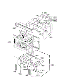 Oven Cavity Parts parts for Kenmore Microwave 721.85033111 (72185033111, 721 85033111) from AppliancePartsPros.com