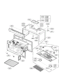 Oven Cavity Parts Assembly parts for Kenmore Microwave 721.85064010 (72185064010, 721 85064010) from AppliancePartsPros.com