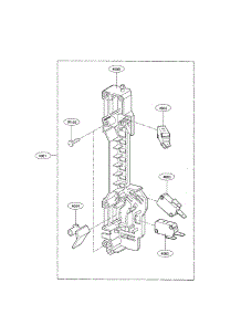 Latchboard Parts Assembly parts for Kenmore Microwave 721.85069010 (72185069010, 721 85069010) from AppliancePartsPros.com