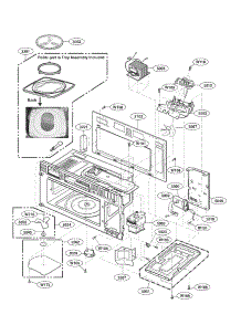 Interior Parts parts for Kenmore Microwave 721.86002010 (72186002010, 721 86002010) from AppliancePartsPros.com