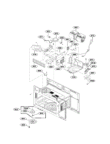 Interior Parts parts for Kenmore Microwave 721.87583610 (72187583610, 721 87583610) from AppliancePartsPros.com