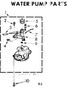Waterpump Parts parts for Kenmore Washer 110.84090610 (11084090610, 110 84090610) from AppliancePartsPros.com