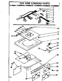Top And Console Parts parts for Kenmore Washer 110.84090630 (11084090630, 110 84090630) from AppliancePartsPros.com