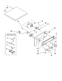 Top And Console Parts, Optional Parts (Not Included) parts for Kenmore Dryer 110.84182401 (11084182401, 110 84182401) from AppliancePartsPros.com