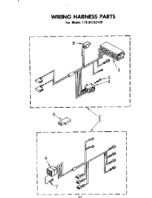 Wiring Harness Parts parts for Kenmore Washer 110.84350100 (11084350100, 110 84350100) from AppliancePartsPros.com