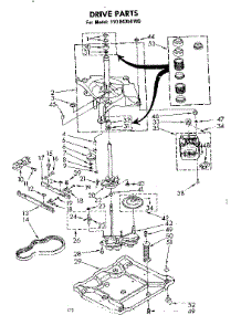 Drive Parts parts for Kenmore Washer 110.84350100 (11084350100, 110 84350100) from AppliancePartsPros.com