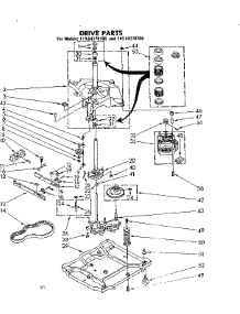 Drive Part parts for Kenmore Washer 110.84370800 (11084370800, 110 84370800) from AppliancePartsPros.com