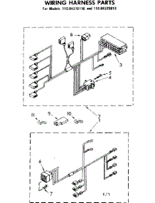 Wiring Harness Parts parts for Kenmore Washer 110.84370810 (11084370810, 110 84370810) from AppliancePartsPros.com